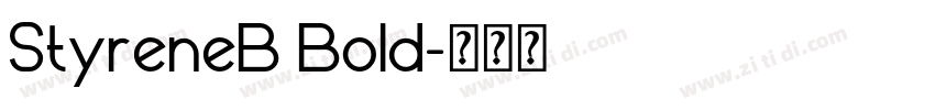 StyreneB Bold字体转换